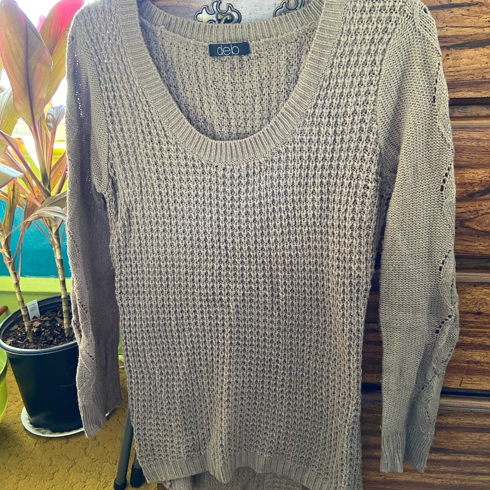 Cable knit sweater
